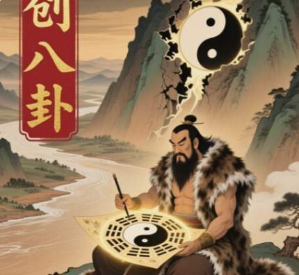 伏羲画八卦：解码周易起源的文明觉醒